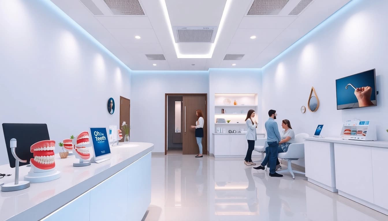 Oh my teeth 口コミ featured in a welcoming dental clinic setting with friendly staff.