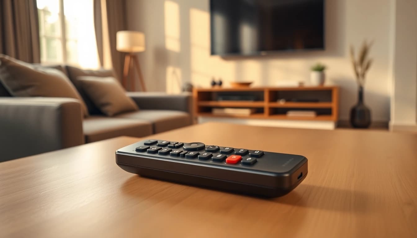 Bedienung Ihrer LG Fernbedienung 55LM in einem modernen Wohnzimmer für Fernsehzubehör.