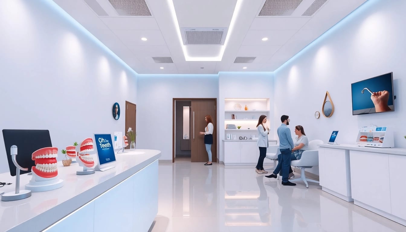 Oh my teeth 口コミ featured in a welcoming dental clinic setting with friendly staff.