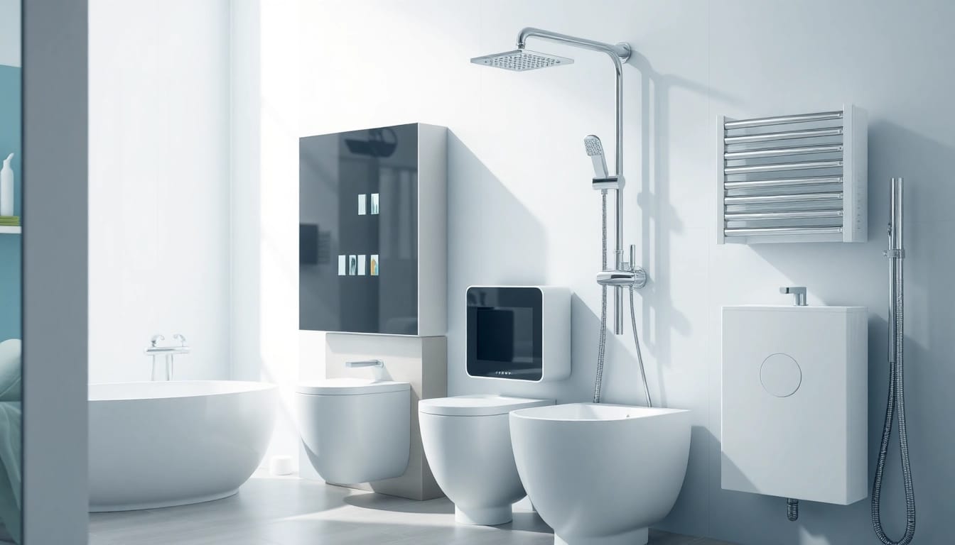 Erleben Sie die eleganten Produkte von sonni sanitär in einer stilvollen Badezimmerumgebung.