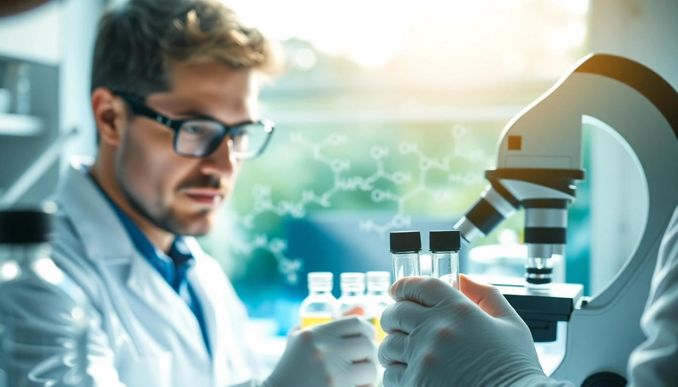 Analyze Peptides UK samples in a professional lab environment with advanced scientific equipment.