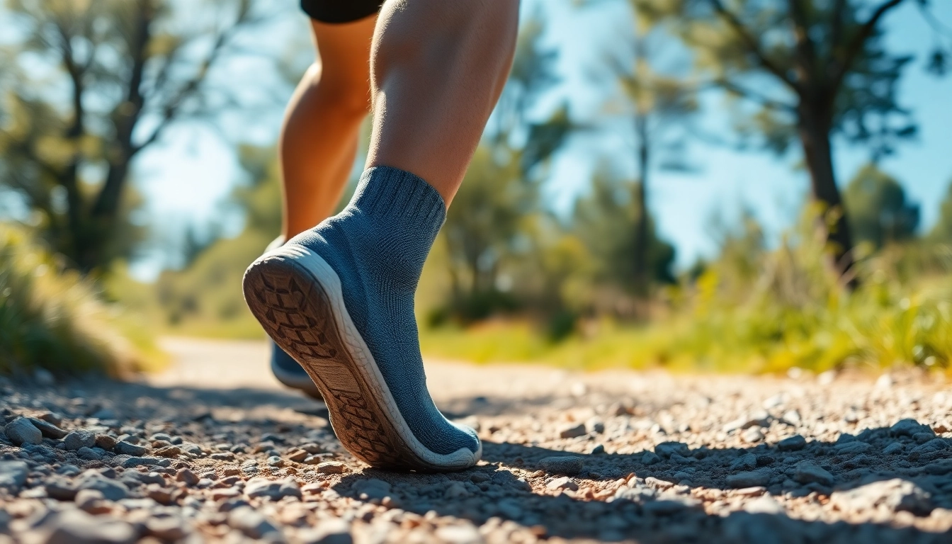Run comfortably with cushioned running socks designed for optimal support and performance.