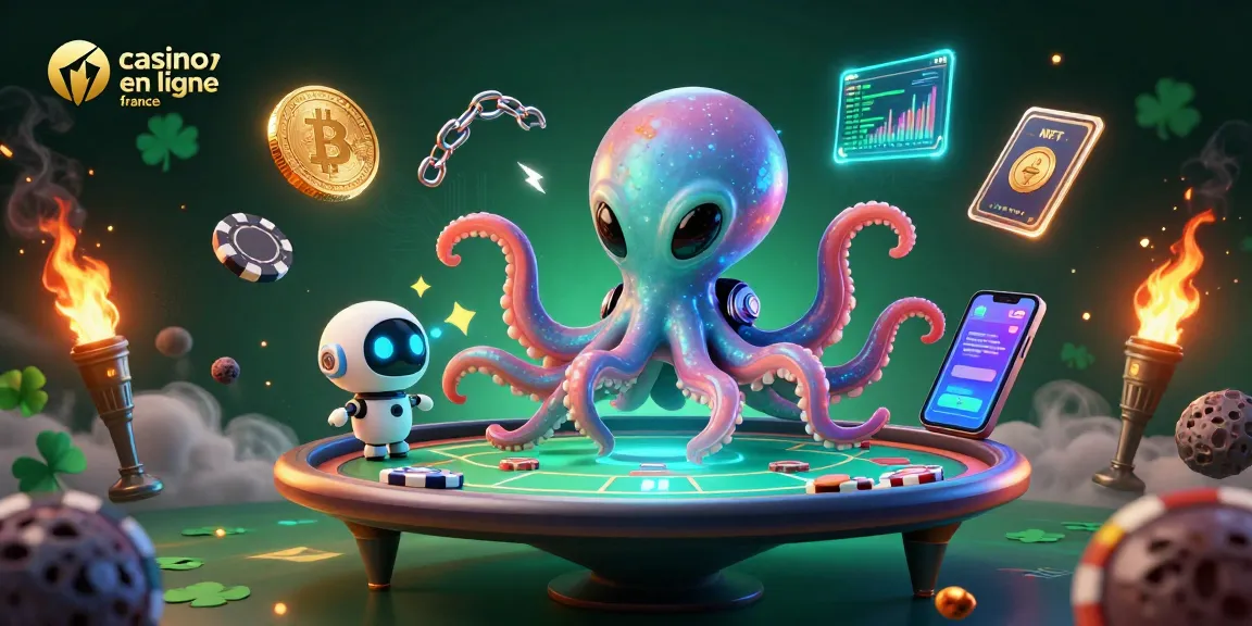 Jouer au meilleur casino en ligne france avec un octopus galactique et des jetons en orbite