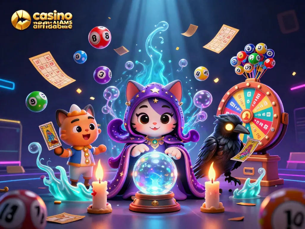 Scopri il mondo di casino non AAMS affidabile con questa vivace illustrazione 3D di giochi e premi.