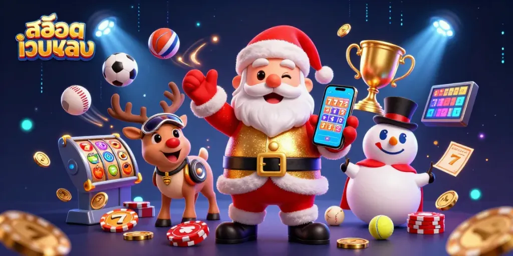 สล็อตเว็บตรง เล่นเกมสล๊อตได้ทันที พร้อมการ์ตูนซานตาคลอสในคาสิโน