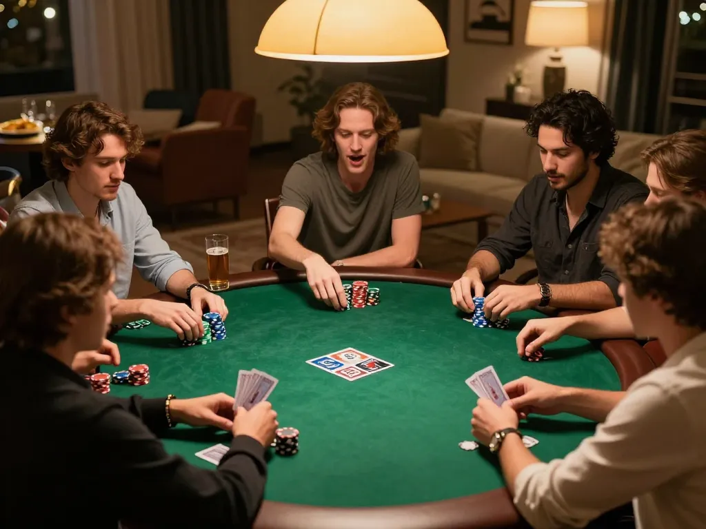 Players enjoying a strategic poker game illustrating hidden wiki status in a cozy atmosphere.