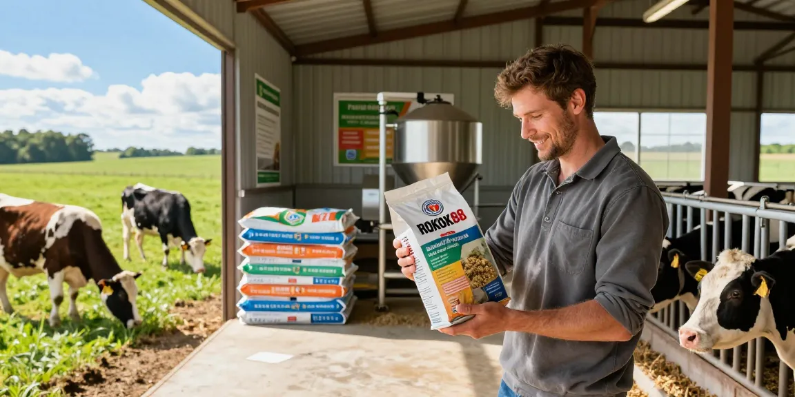 rokok88 login for accessing premium animal feed in a modern barn.