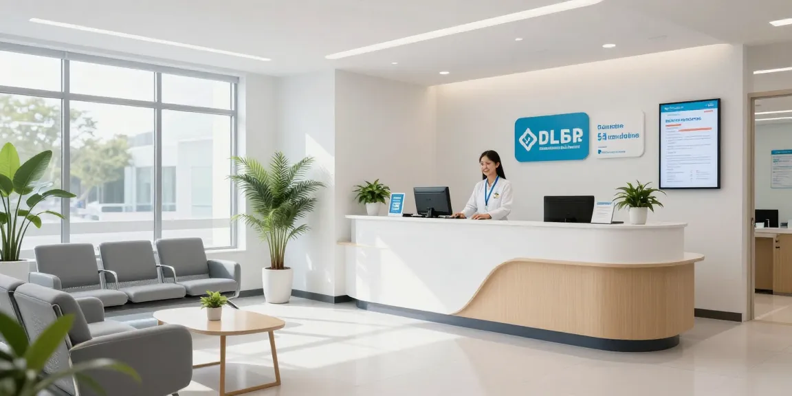 Freelancer health insurance options in a welcoming health clinic with a dedicated healthcare provider.