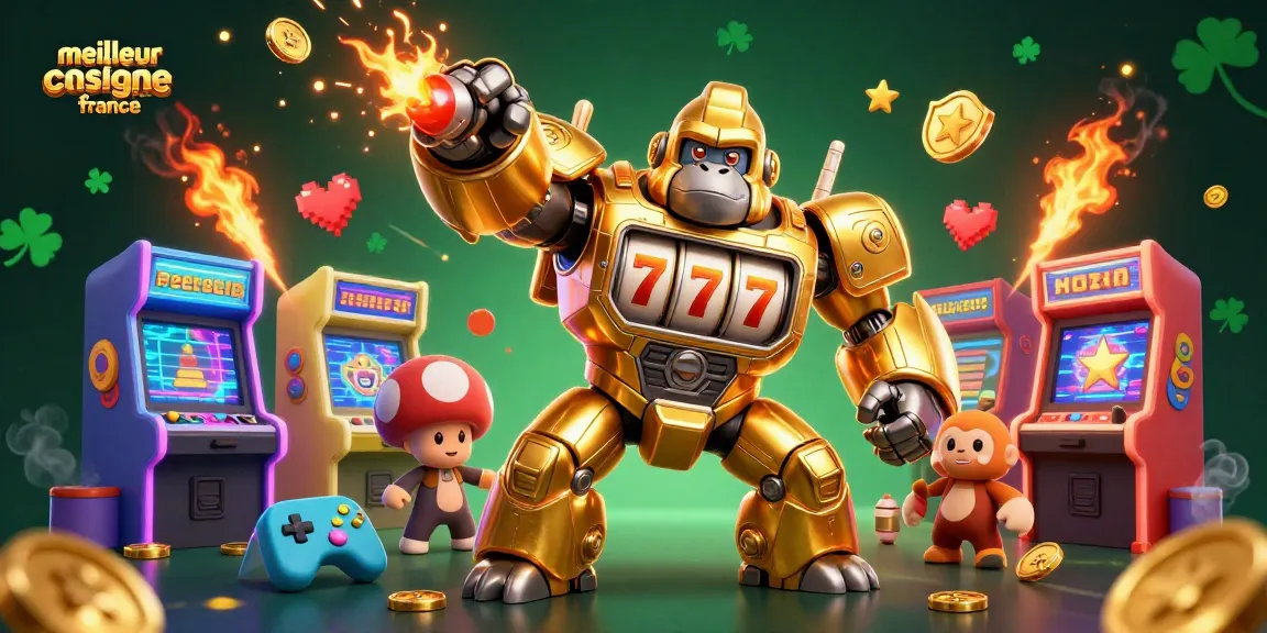 Visuel évocateur illustrant le meilleur casino en ligne France avec des éléments de jeu captivants.
