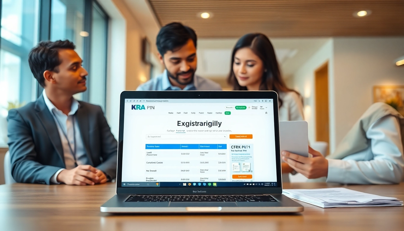 KRA PIN Registration for Foreigners: Expatriates collaborating in a modern office environment.