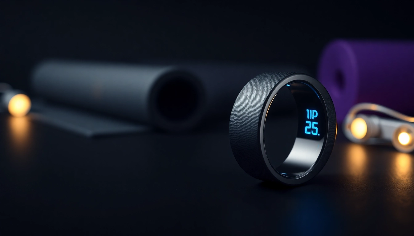 Smart Health Ring showcasing its advanced features and stylish design in a modern context.