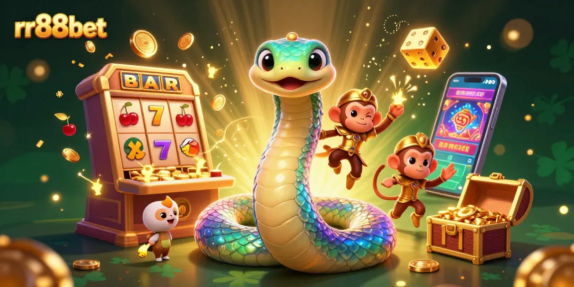 Experience thrills with rr88bet in this dynamic casino adventure scene filled with vibrant characters and gaming elements.