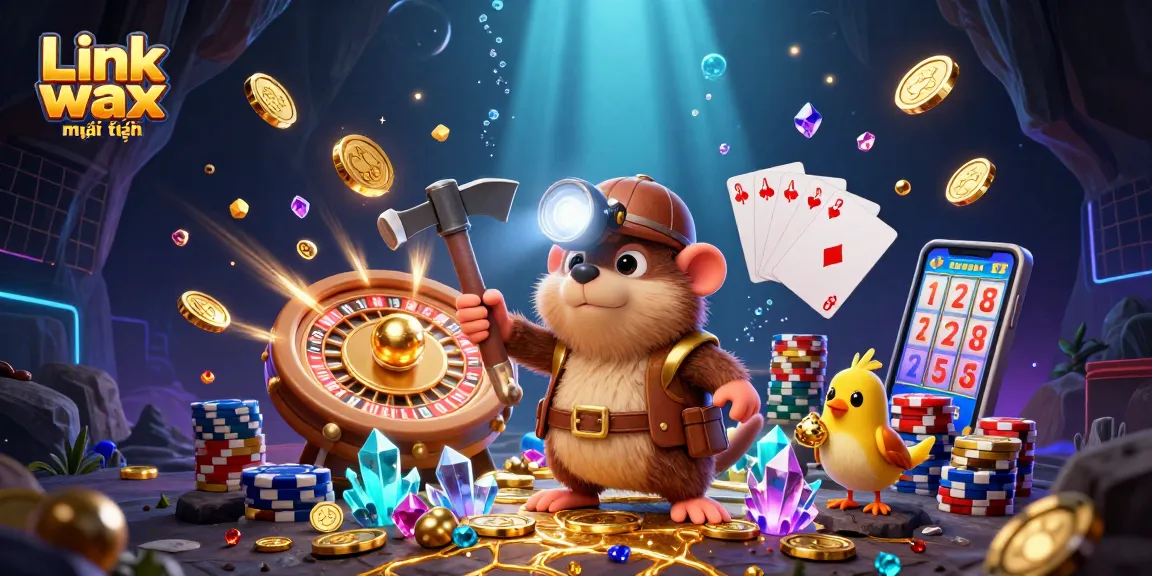 Check out the Link vmax mới nhất as treasure hunter mole discovers riches in a vibrant casino environment.