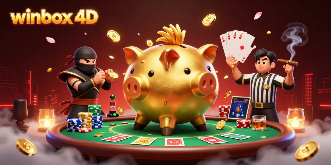 winbox 4d players bet at a poker table surrounded by dynamic gaming elements