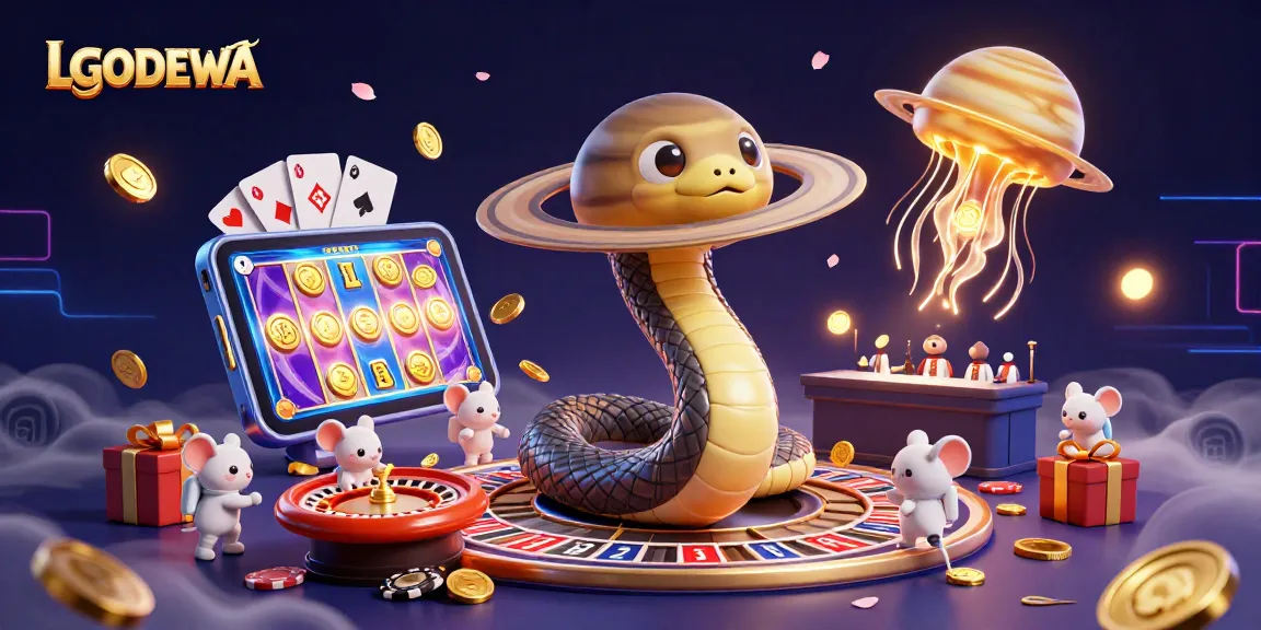 Engaging LGODEWA scene depicting astronaut mice betting on a cosmic roulette wheel