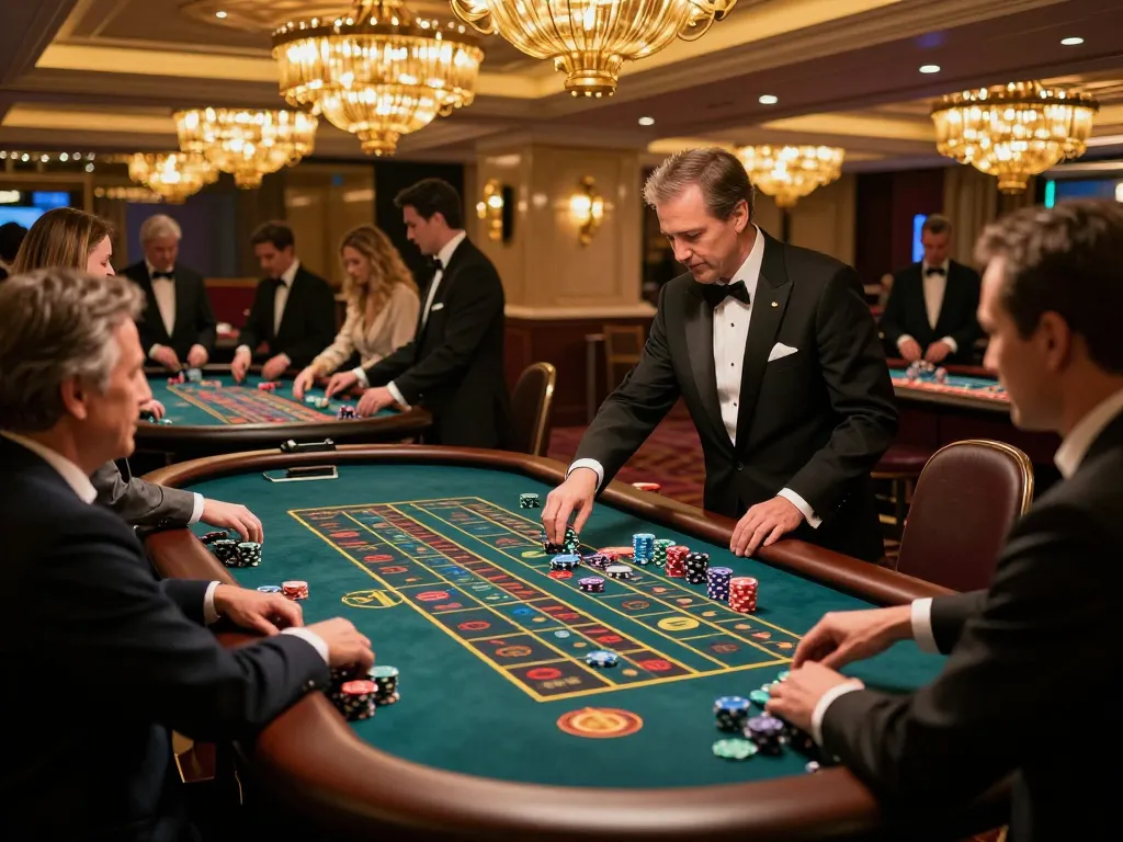 Players engaging in thrilling roulette gameplay at rr88bet casino, showcasing excitement and high-stakes environment
