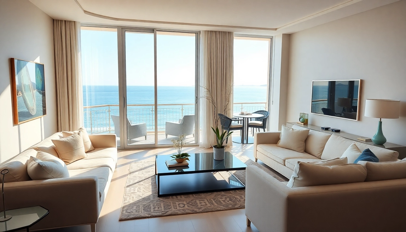Stunning view of an apartment for sale to buy apartment in alanya with modern decor.