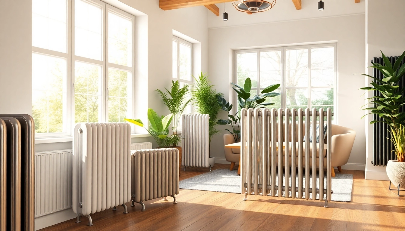 heizkörper kaufen moderne Heizkörper in einem stilvollen Wohnzimmer mit natürlichen Licht