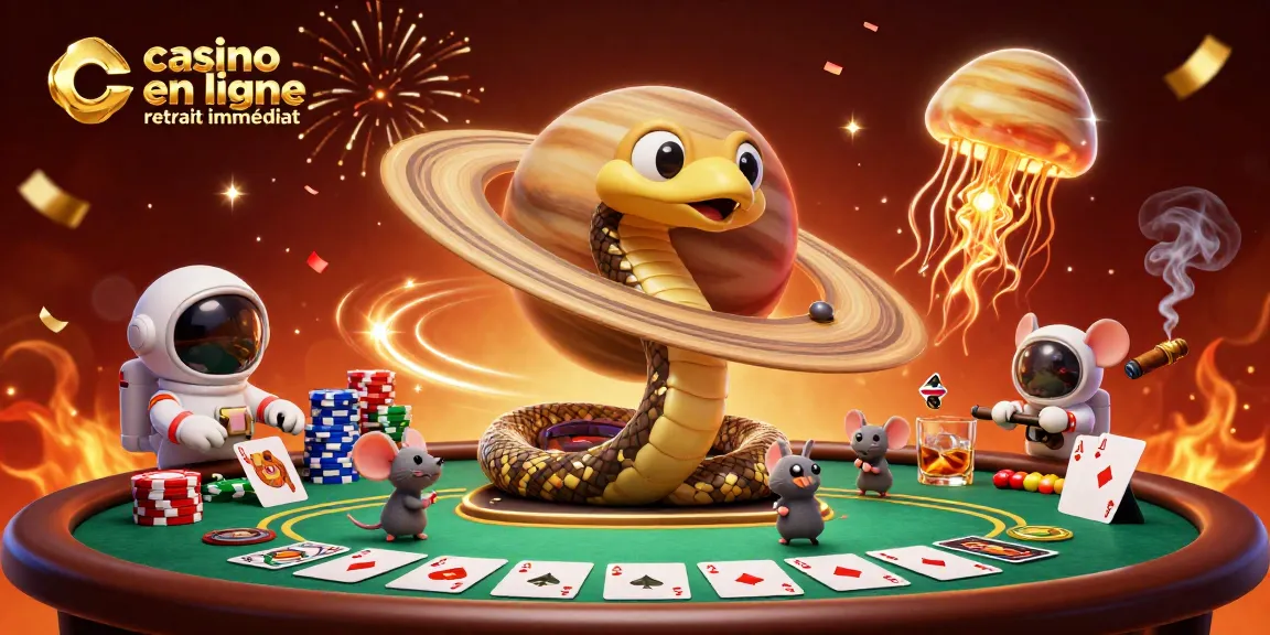 Visitez un casino en ligne retrait immédiat où les joueurs s'amusent autour d'une roulette spatiale.
