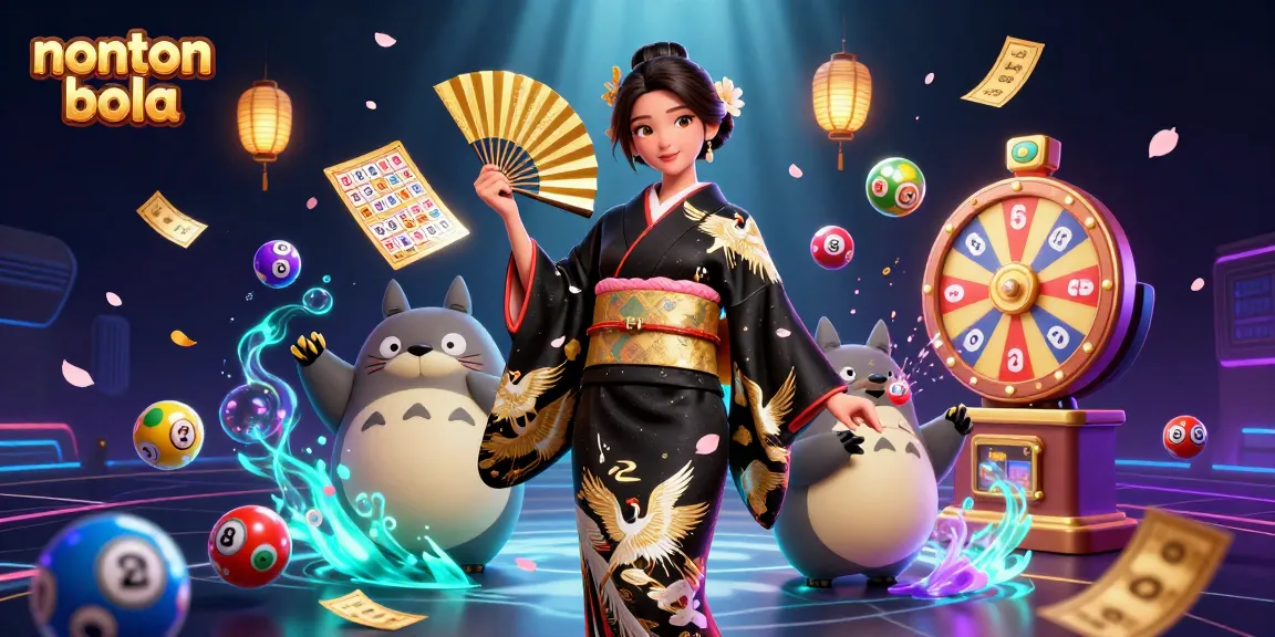 Nonton bola live action packed with colorful elements, showcasing vibrant lottery balls and dynamic ambiance.