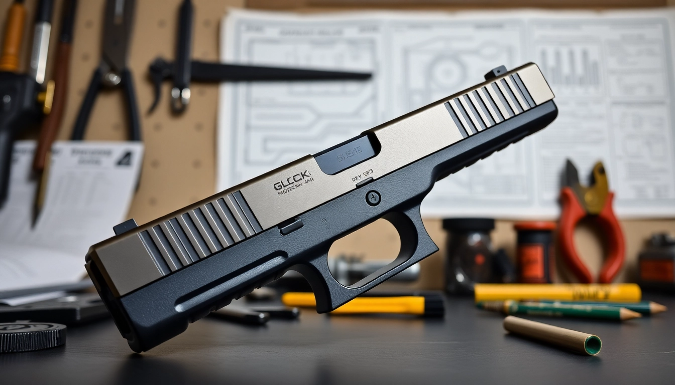 Showcase of Glock 19 Gen 3 OEM slide emphasizing its quality and craftsmanship.
