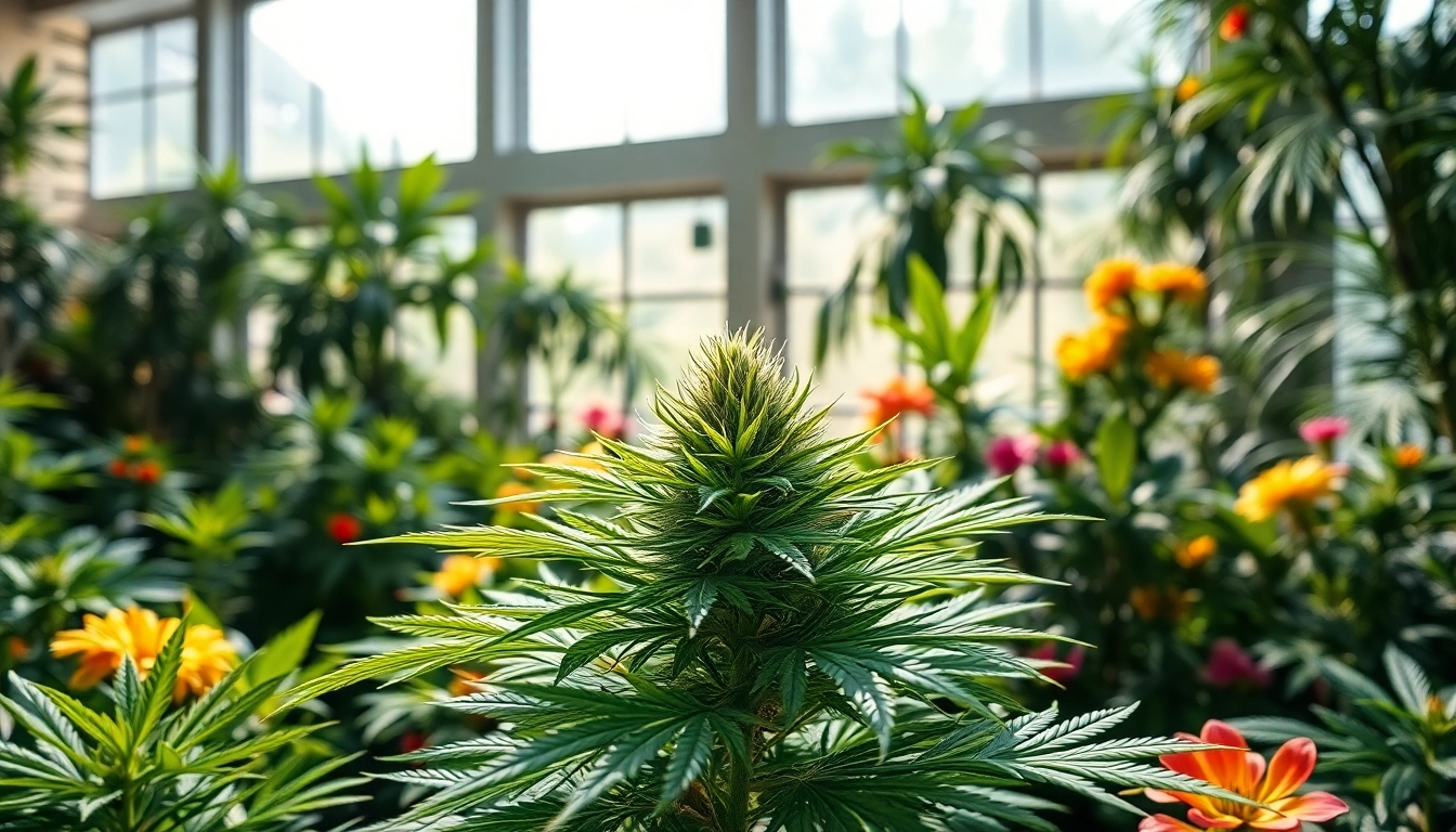 bluetenbande in a lush indoor garden showcasing vibrant cannabis plants