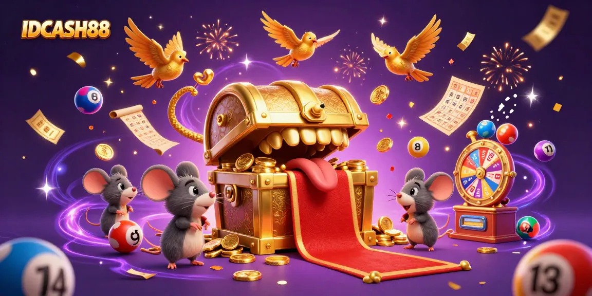 Experience thrilling gaming with IDCASH88's vibrant character-rich casino illustration.