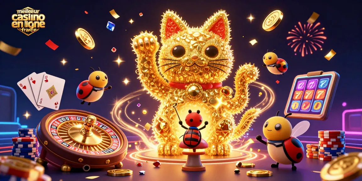 Jouez au meilleur casino en ligne France avec une élégante chance, chance et joie illuminées.