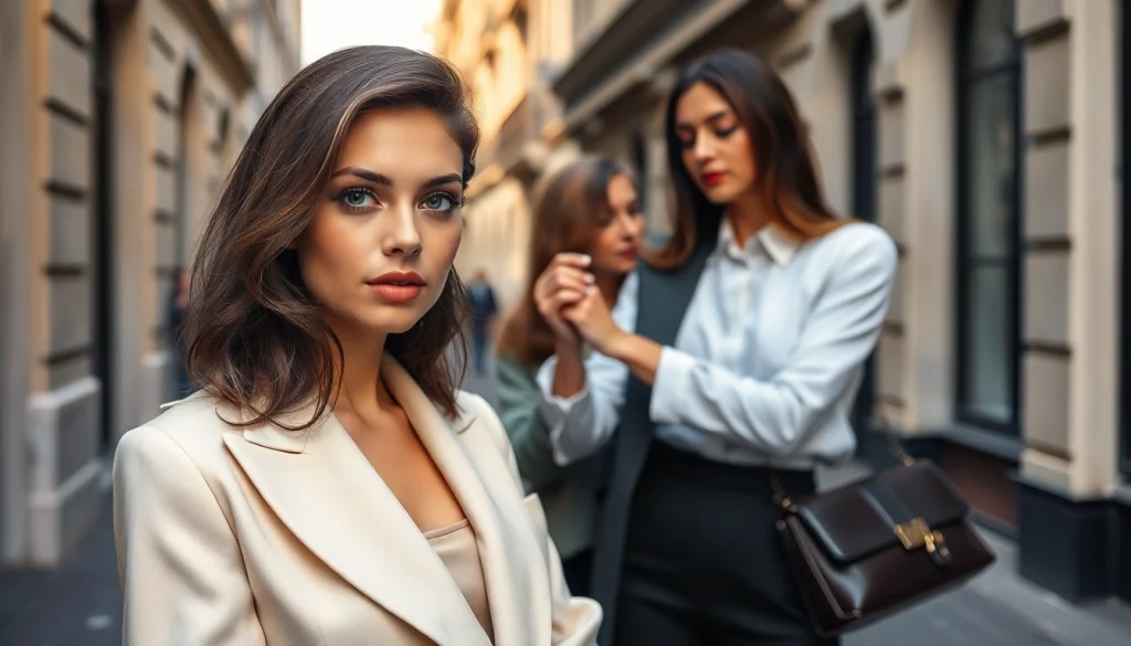 Book fotografico Milano - Aspiring model photoshoot in Milan's chic setting