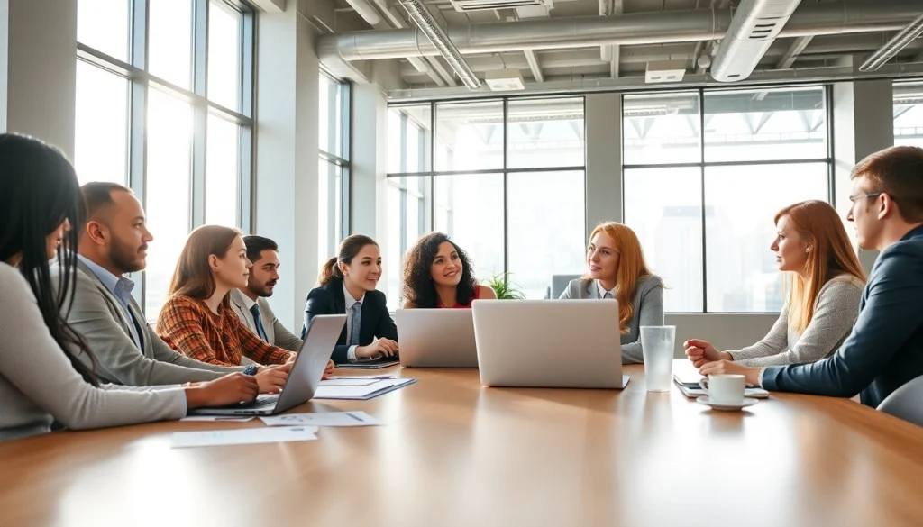 Collaborative strategy session at https://fhpts.com showcasing team innovation in a modern office.