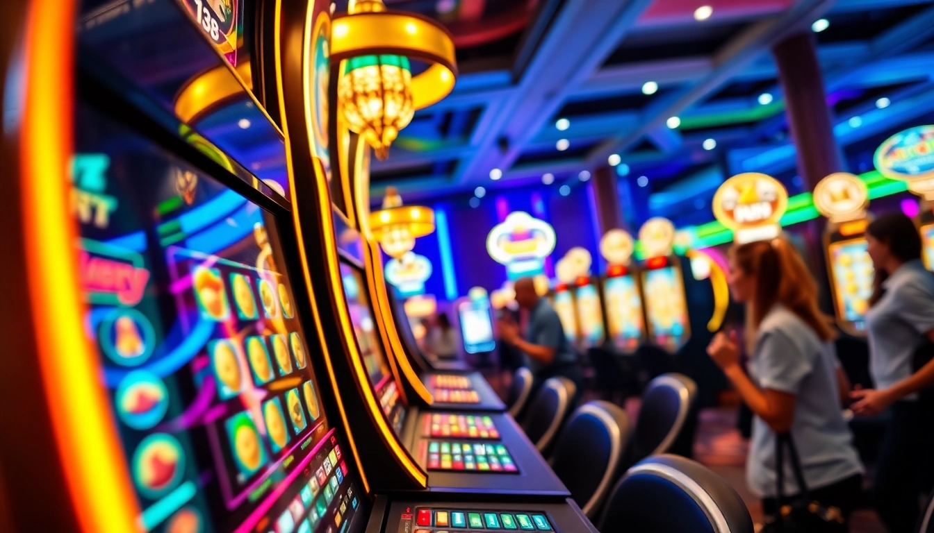 Menggoda pemain dengan luxury138 slot dalam suasana kasino yang mewah dan berenergi.