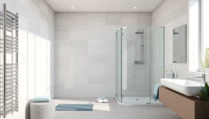 Entdecken Sie sonni sanitär Produkte in einem modernen Badezimmer mit stilvollen Duschkabinen.