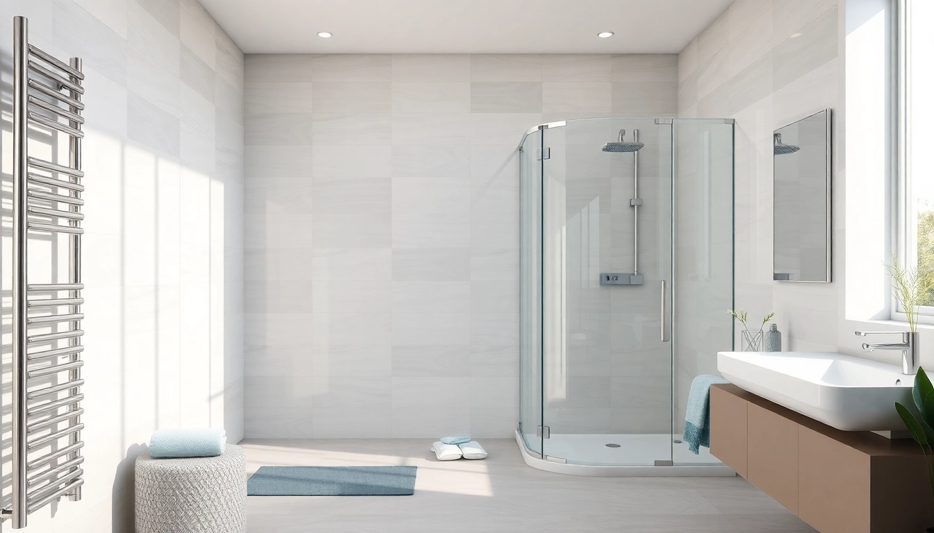 Entdecken Sie sonni sanitär Produkte in einem modernen Badezimmer mit stilvollen Duschkabinen.