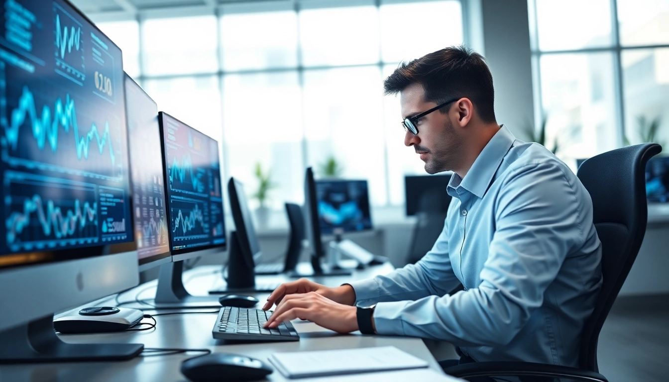 Enhance protection with expert cyber security fredericksburg services in a high-tech workspace.