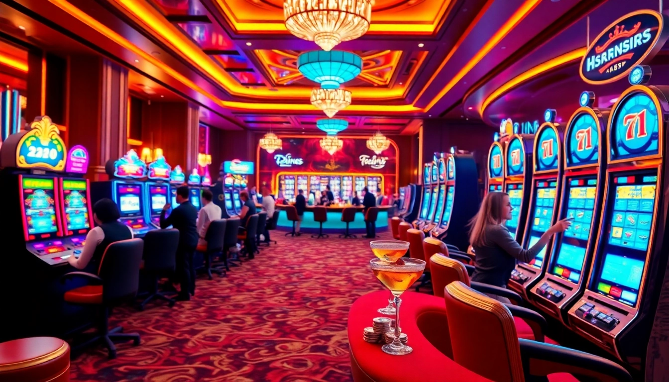 Menangkan dalam game luxury777 slot dengan suasana kasino yang mewah dan penuh warna.