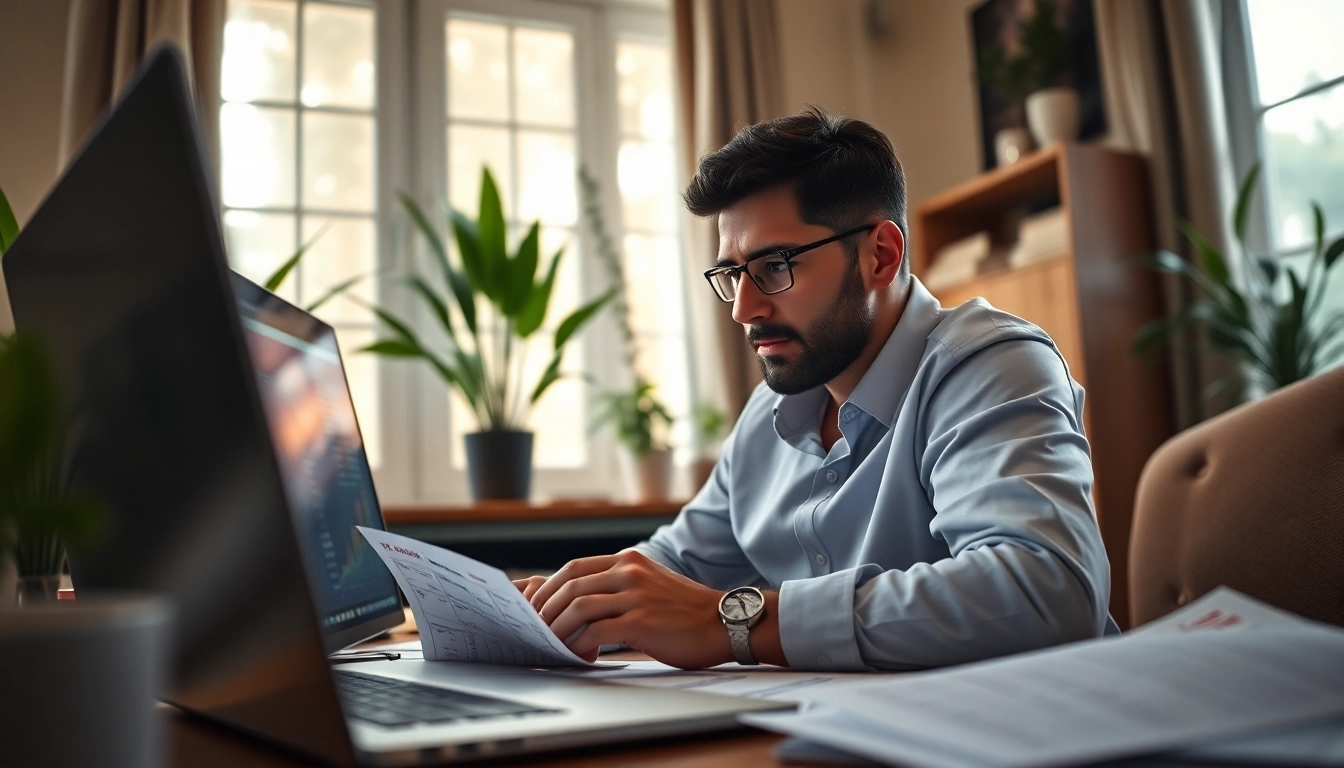 Menelaah data toto togel resmi dengan serius di kantor rumah yang tenang.