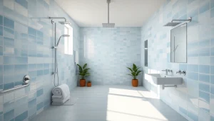 Découvrez les douches modernes et élégantes de sunny showers france dans une salle de bains lumineuse.