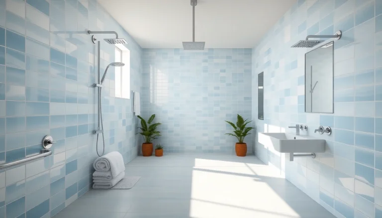 Découvrez les douches modernes et élégantes de sunny showers france dans une salle de bains lumineuse.