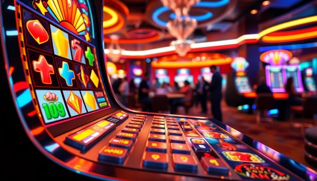 Memenangkan besar dengan bro138 slot di suasana kasino yang ceria.