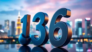 Menggambarkan angka togel memikat di latar belakang perkotaan yang hidup dan penuh warna.