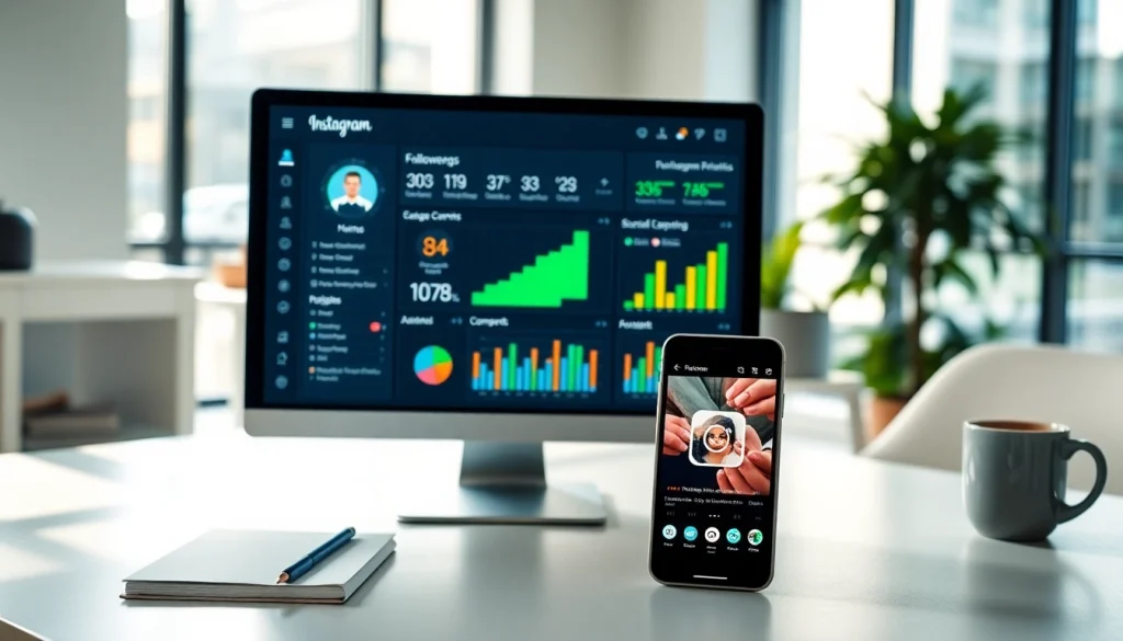 Visualizing Instagram smm panel insights with engagement metrics for effective marketing.