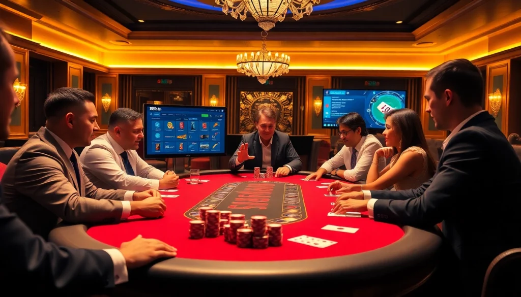 Engage in thrilling poker action at 888b with colorful chips and a sleek online betting interface.