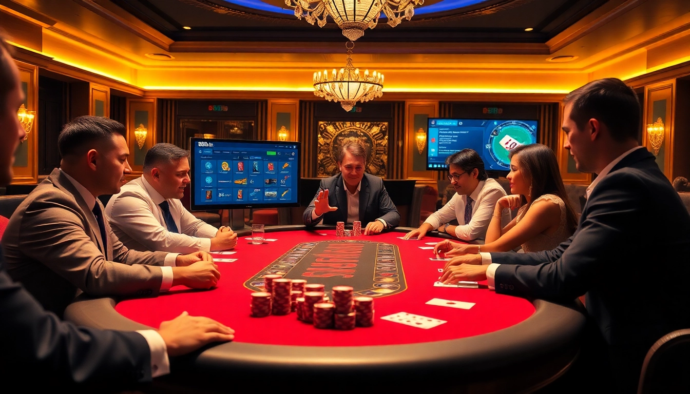 Engage in thrilling poker action at 888b with colorful chips and a sleek online betting interface.