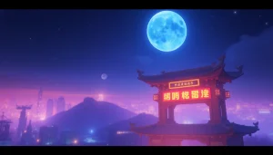 通过Telegram账号购买平台，用户在虚拟世界中专注使用电脑，展现科技与现代感。