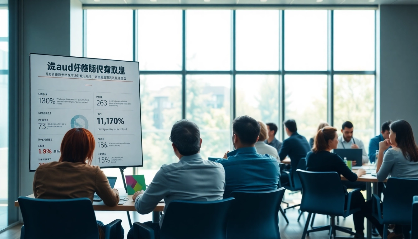 카드깡 관련 이야기하는 참가자들, 현대적인 회의실에서 산업 발전 논의