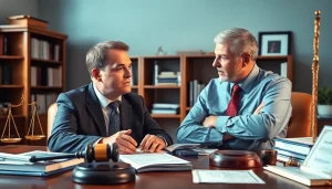 Consultation with an eminent domain lawyer providing legal advice to a homeowner.