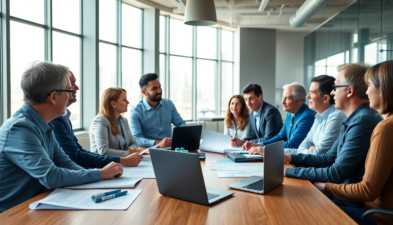 Engaging construction advocacy meeting showcasing diverse professionals collaborating on policies in the Carolinas.