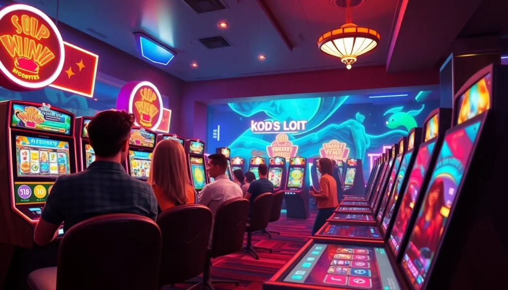 Kode4d online gaming experience filled with excitement and vibrant slot machines.