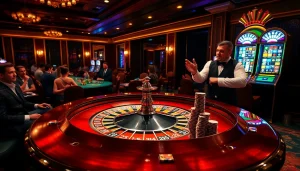 Engaging players at a casino roulette table with high stakes inspired by birutoto gaming.