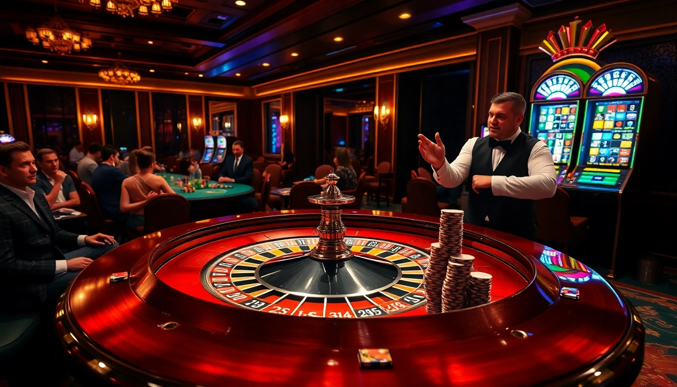 Engaging players at a casino roulette table with high stakes inspired by birutoto gaming.
